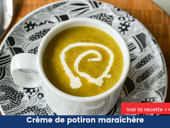 Crème de potiron maraîchère